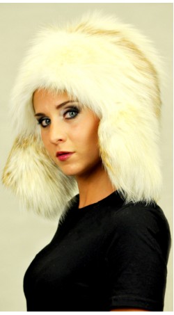 Arctic firefox fur hat Ushanka